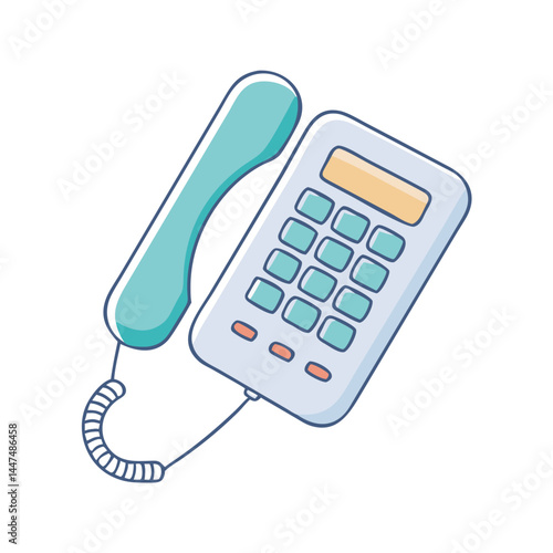 landline phone icon, landline phone vector illustration-simple illustration of landline phone, perfect for landline phone logos and icons