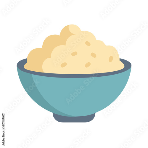 mashed potatoes icon, mashed potatoes vector illustration-simple illustration of mashed potatoes, perfect for mashed potatoes logos and icons