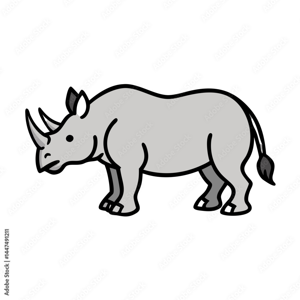 rhino icon, rhino vector illustration-simple illustration of rhino, perfect for rhino logos and icons rhino icon, rhino vector illustration-simple illustration of rhino, perfect for rhino logos and icons