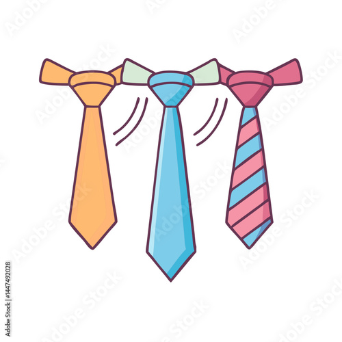 Necktie collection: stylish ties for men, formal wear, fashion accessories and business attire style