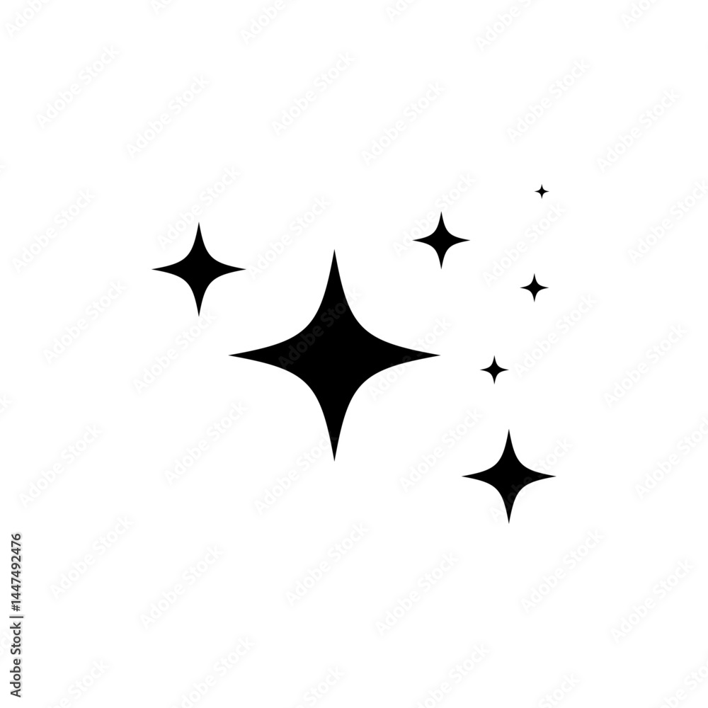 Star shine sparkle icon Star shine sparkle icon