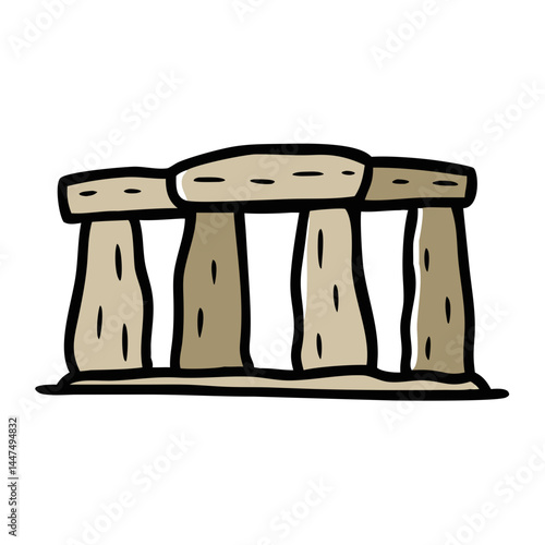stonehenge icon, stonehenge vector illustration-simple illustration of stonehenge, perfect for stonehenge logos and icons