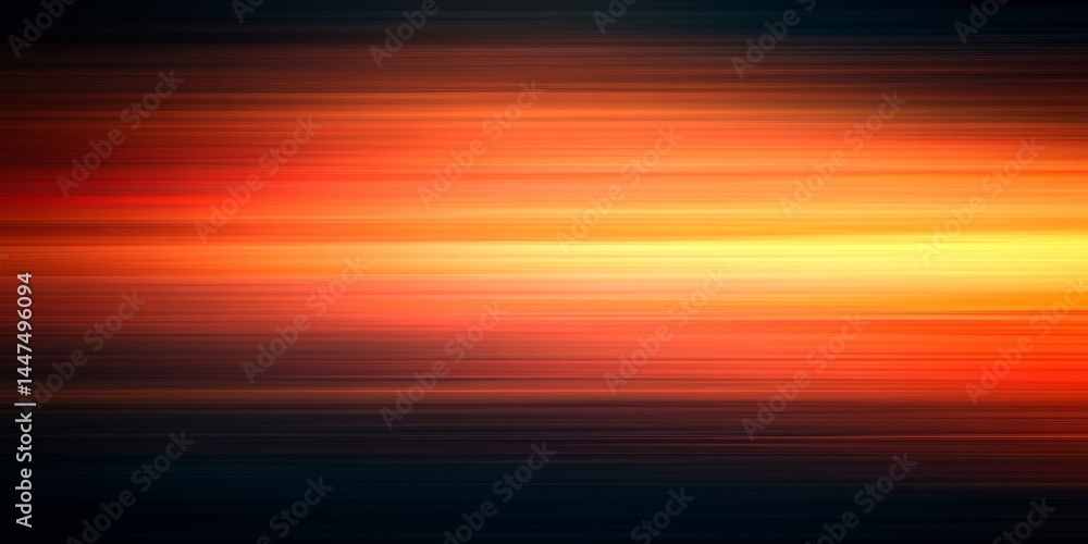 Stunning Sunset Horizon Abstract Background