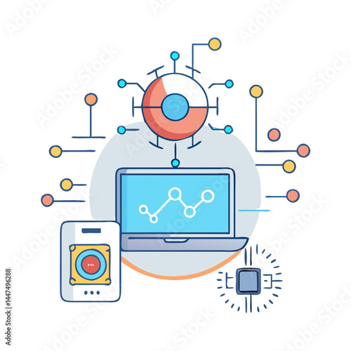 Wallpaper Mural technology icon icon, technology icon vector illustration-simple illustration of technology icon, perfect for technology icon logos and icons Torontodigital.ca