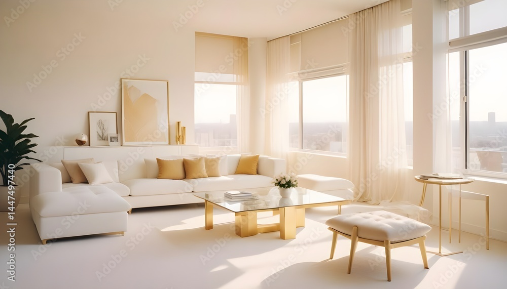 Photo interior modern design room 3d illustration Photo interior modern design room 3d illustration