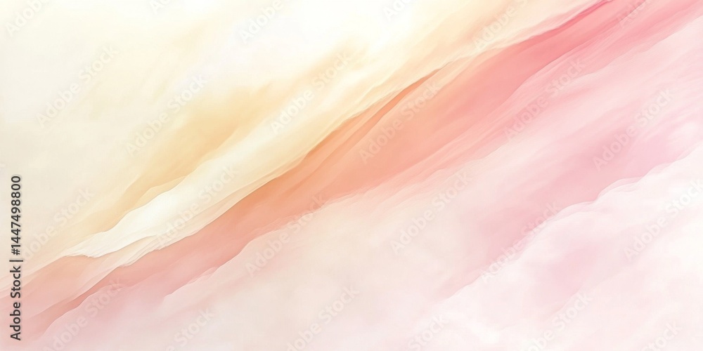 Delicate Pastel Abstract Art Print