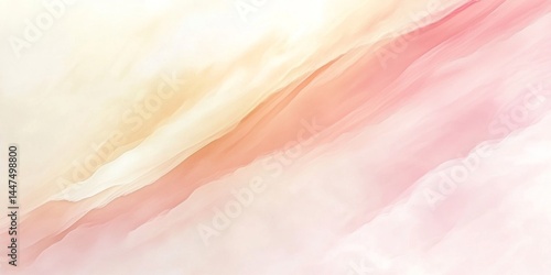 Obraz na płótnie Delicate Pastel Abstract Art Print w salonie