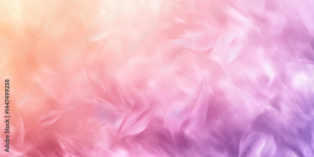 Delicate Pastel Feather Texture Background