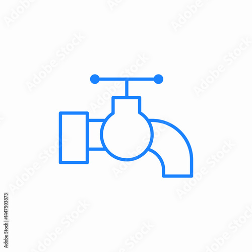 water valve icon sign vector