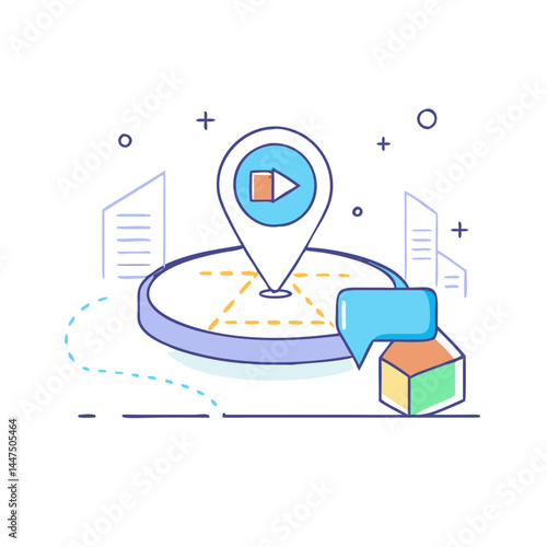Location Based Video Content Delivery and Communication Platform