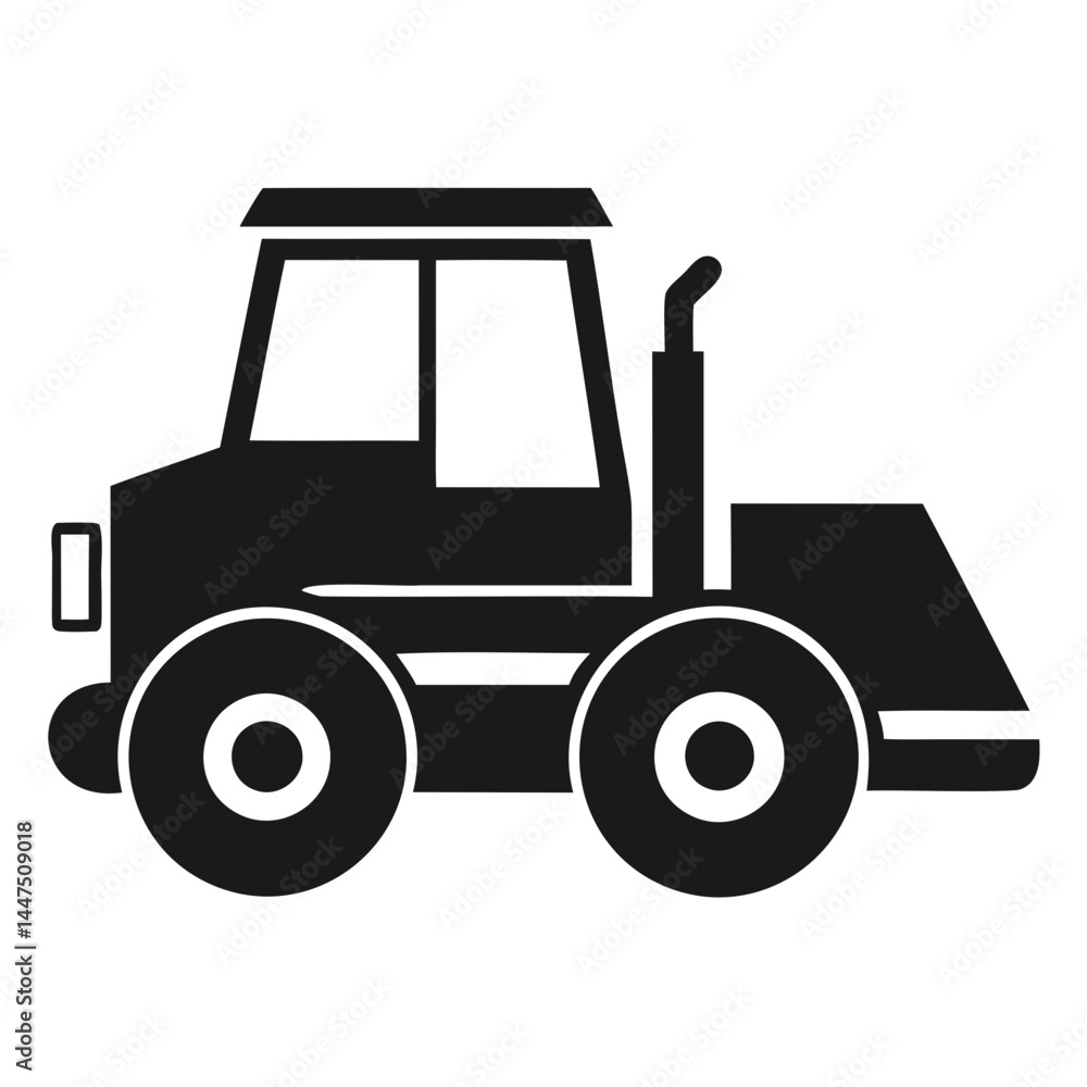 Explore this black and white tractor illustration for agricultural machinery and farm vehicle designs and projects isolated on transparent background Explore this black and white tractor illustration for agricultural machinery and farm vehicle designs and projects isolated on transparent background