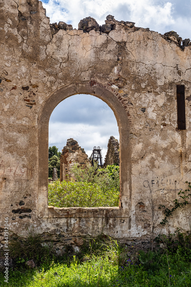 The abandoned Mine in Minas de Sao Domingos Village in Alentejo Portugal.