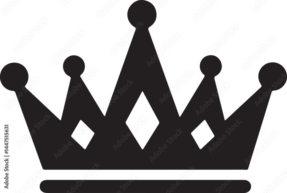 Royal Crown Symbol – Simple Vector Icon for Nobility and Prestige Themes Royal Crown Symbol – Simple Vector Icon for Nobility and Prestige Themes