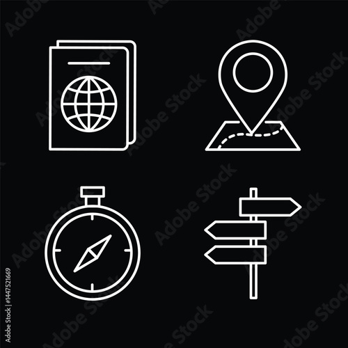 Travel and Direction Icons