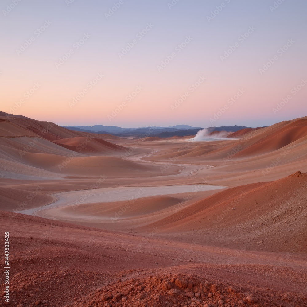 Fototapeta premium Desert Landscape at Dawn