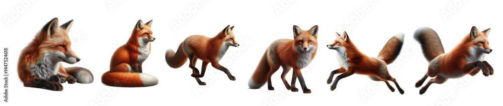 custom made wallpaper toronto digitalPlayful fox pack in dynamic poses