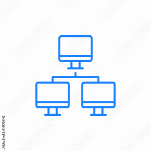 local network icon sign vector