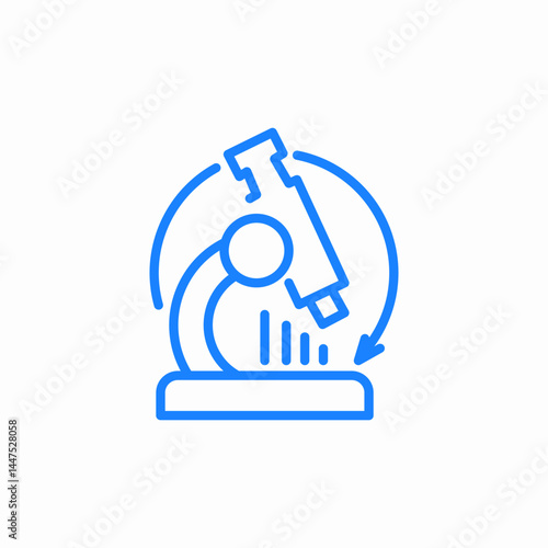 microscope analyze icon sign vector