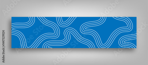 Outline Contour Banner Design For Linkedin Cover
