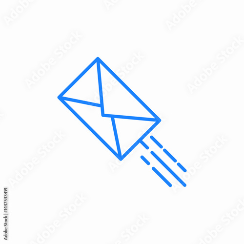 sent mail icon sign vector
