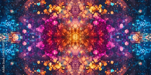Obraz na płótnie Abstract Colorful Sparkle Pattern Design w salonie
