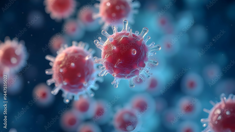 Stylized Blood Cells Floating in Abstract Plasma – Futuristic Concept. Stylized Blood Cells Floating in Abstract Plasma – Futuristic Concept.