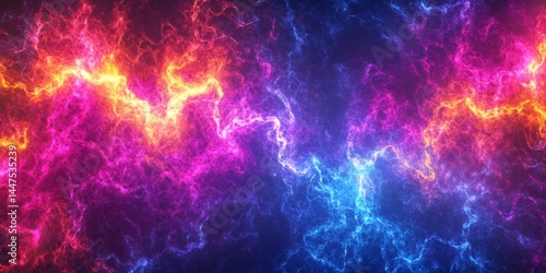 Obraz na płótnie Abstract Colorful Energy Waves Background w salonie