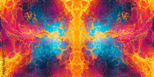 Obraz na płótnie Abstract Colorful Graphic Design w salonie