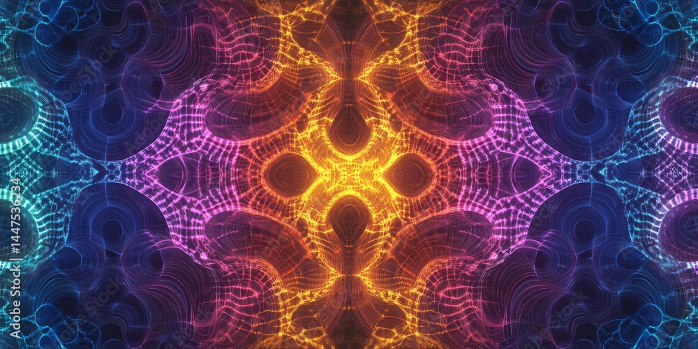 Abstract Colorful Geometric Pattern