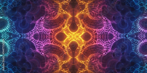 Obraz na płótnie Abstract Colorful Geometric Pattern w salonie