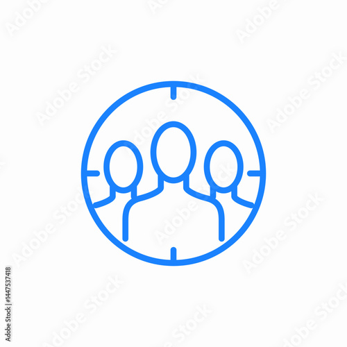 target group icon sign vector