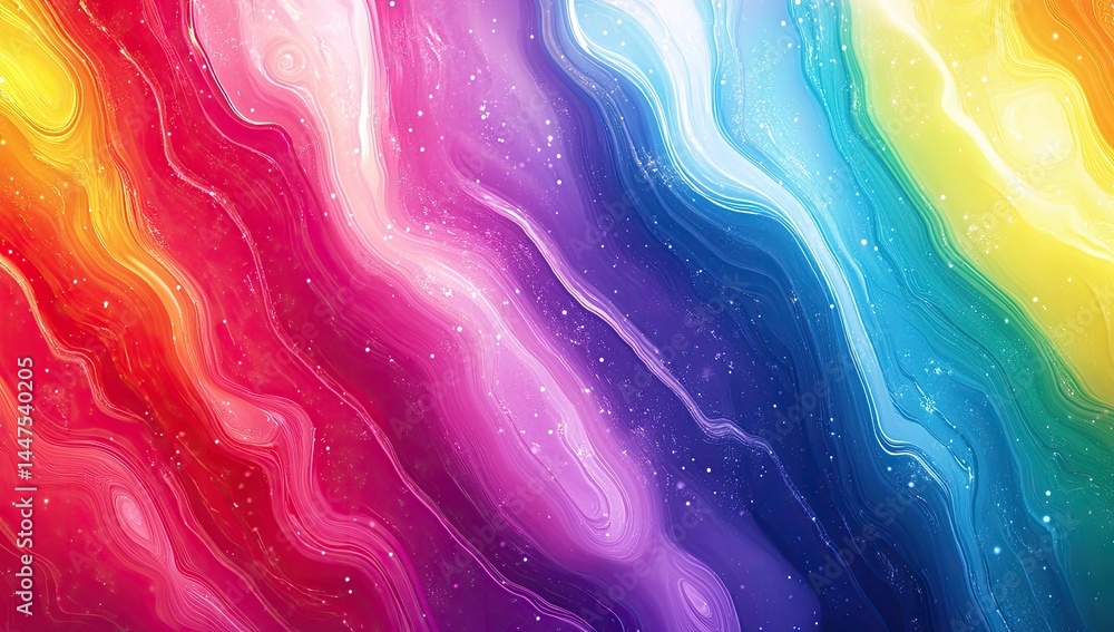 Abstract vibrant rainbow swirl design Abstract vibrant rainbow swirl design