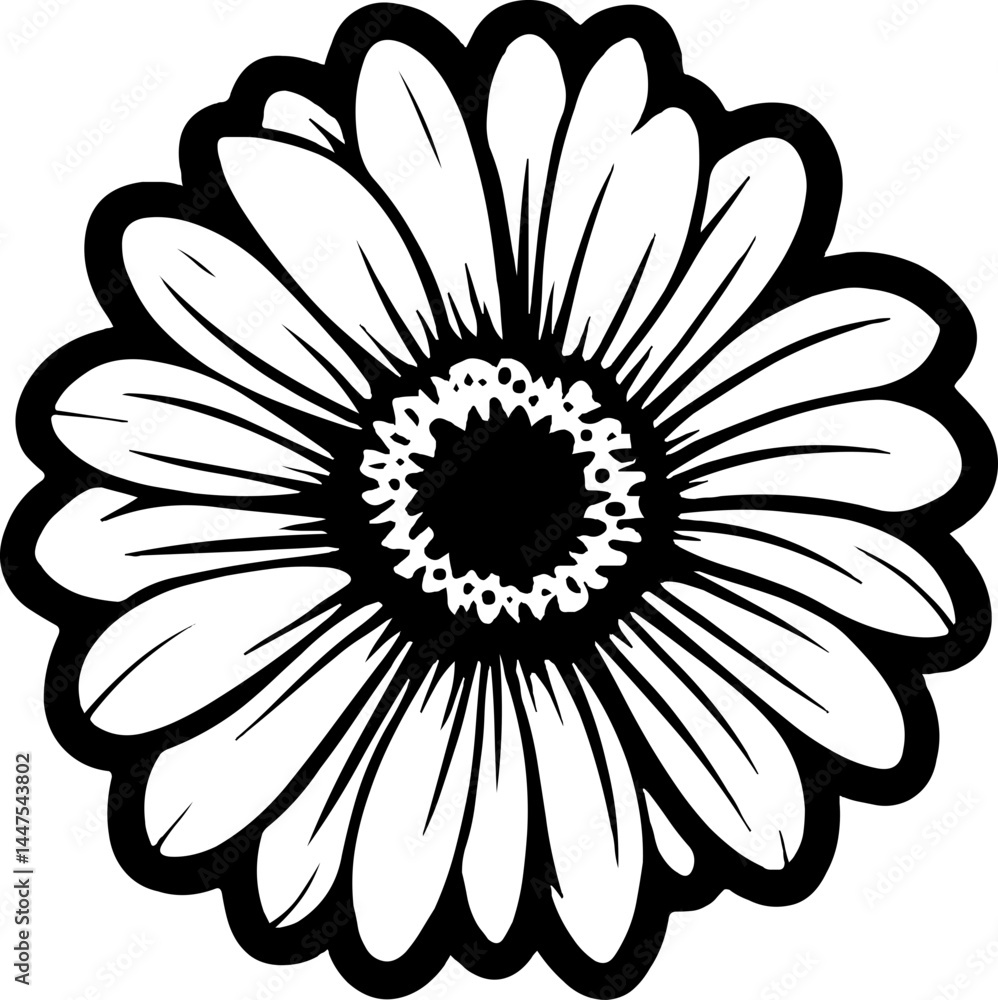 Fototapeta premium Cute Daisy Clipart for Craft Projects