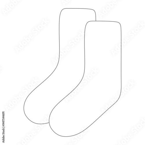 white socks vector illustration