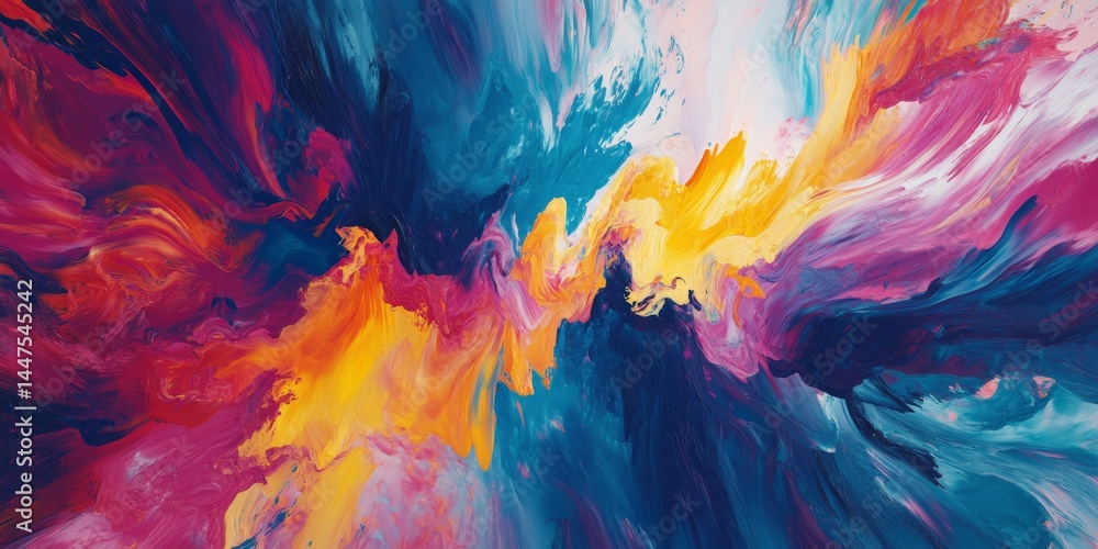 Abstract Colorful Painting - Vibrant Colors
