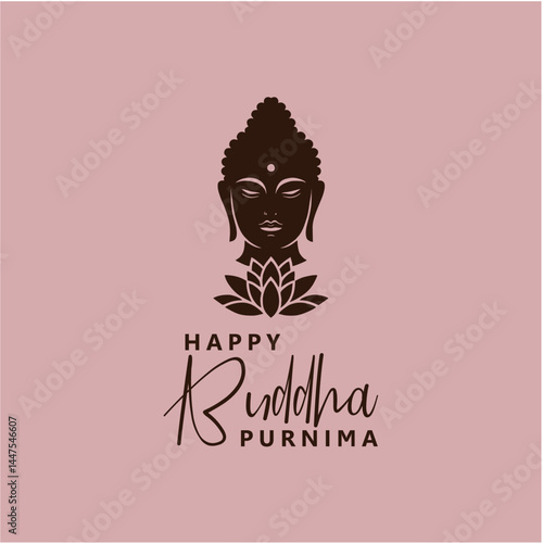 Happy Buddha Purnima Social Media Post Design for Peace and Positivity