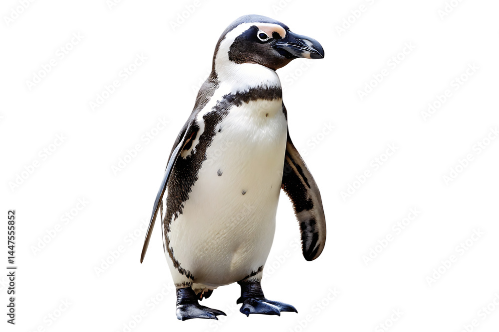 Fototapeta premium penguin on isolated background with high detailing PNG