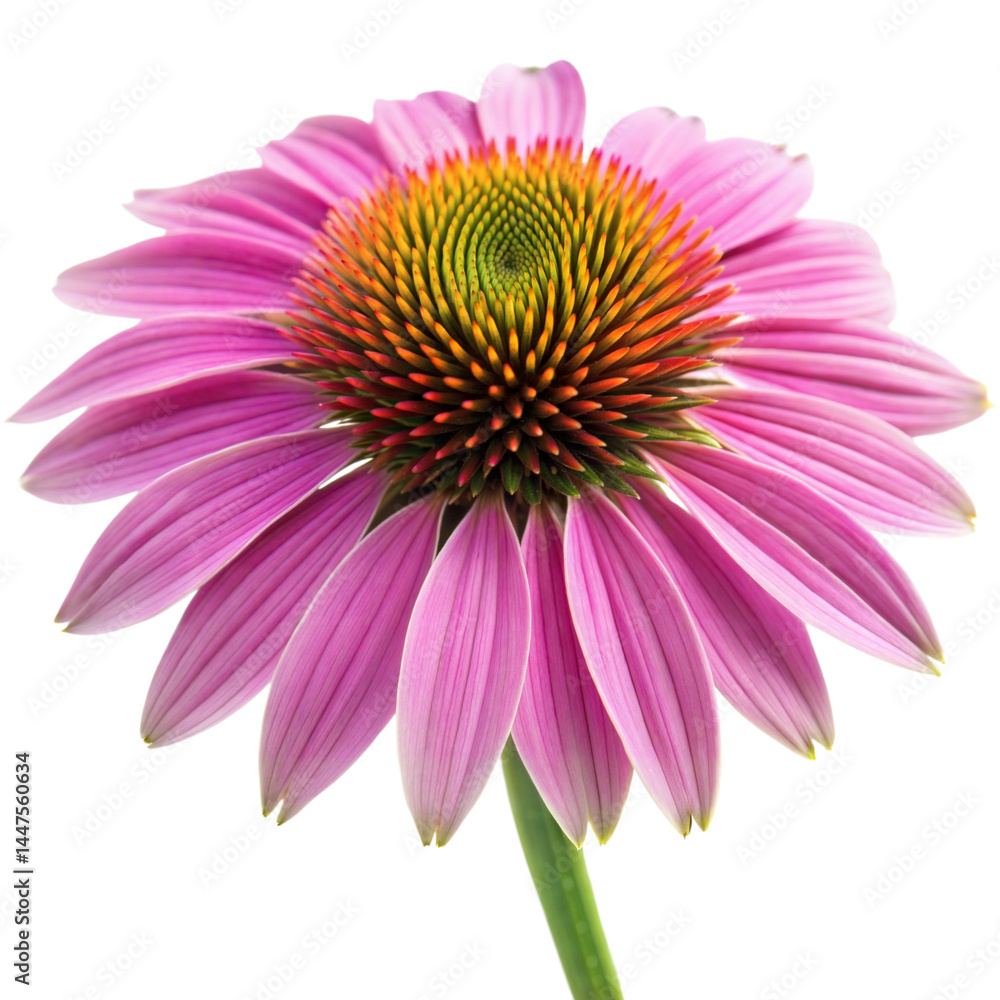 Obraz premium Echinacea on a Transparent background.
