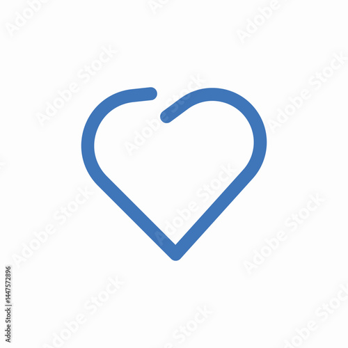 heart shape icon sign vector