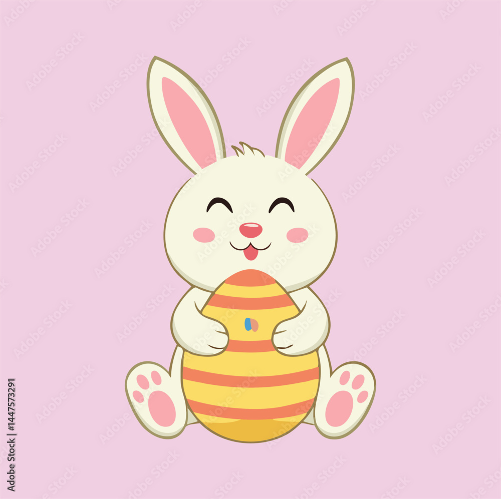 Obraz premium easter bunny with egg