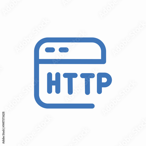 http protocol icon sign vector