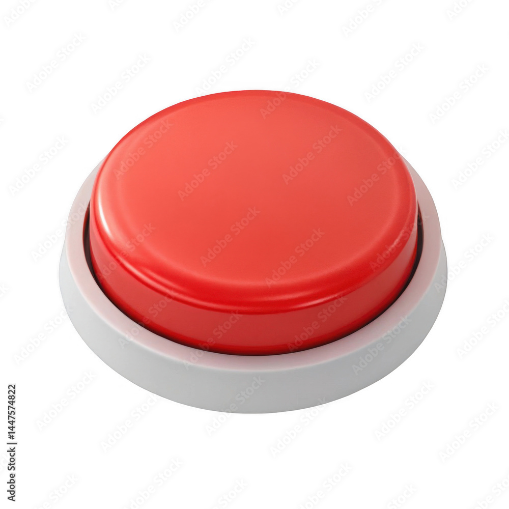 3D red button 3D red button