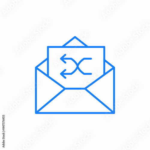 message mail random icon sign vector