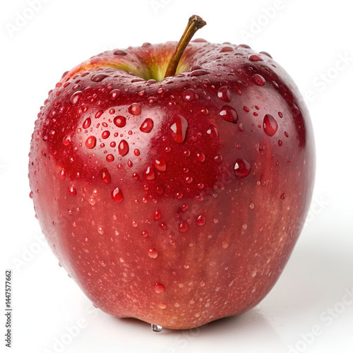 red apple isolated on white