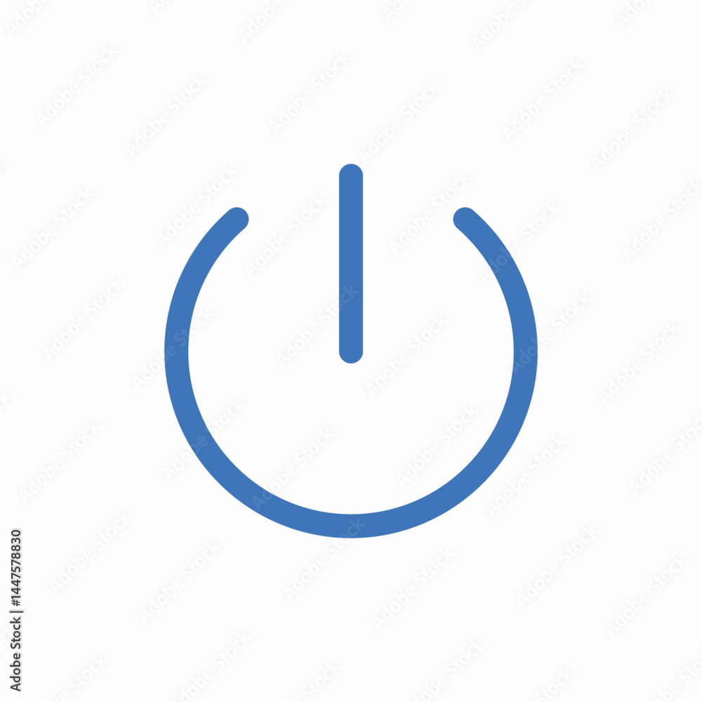 power on icon sign vector power on icon sign vector