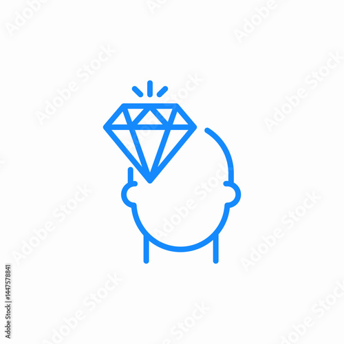 precious mind icon sign vector
