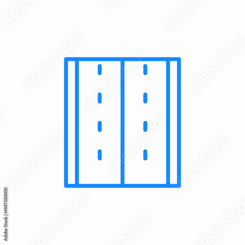 road lines icon sign vector