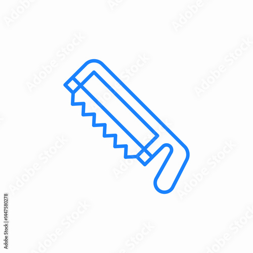 saw tool icon sign vector