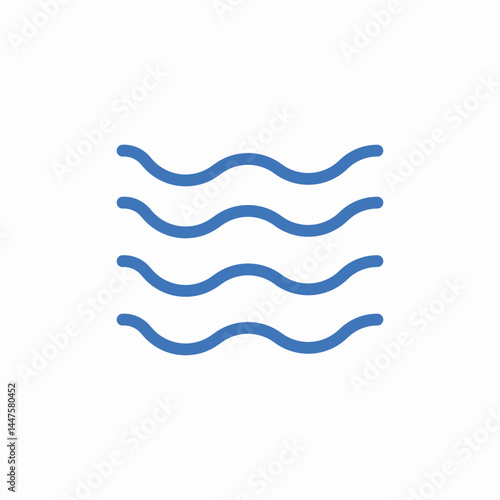 sea vawes icon sign vector