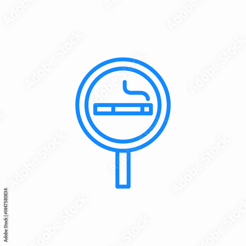 smoking zone icon sign vector